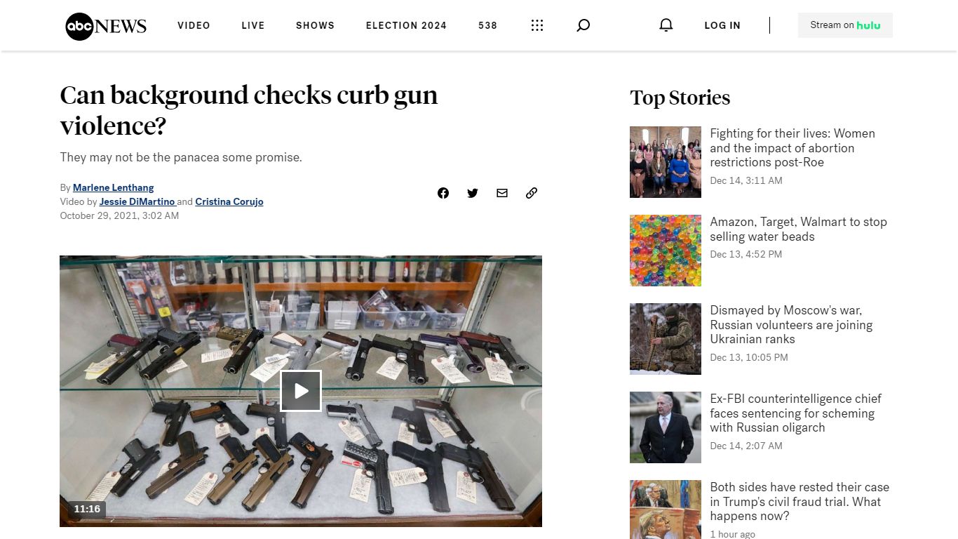 Can background checks curb gun violence? - ABC News